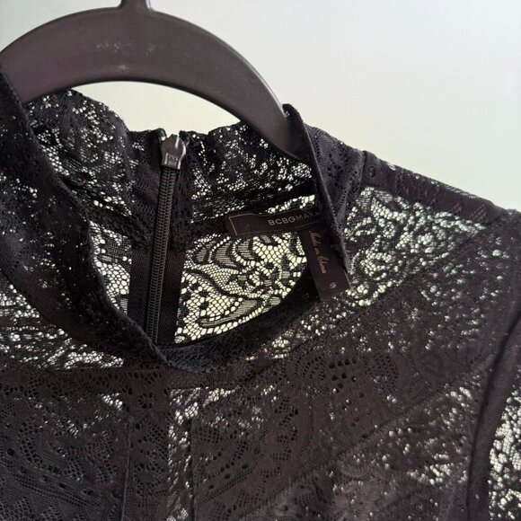 Bcbgmaxazria Black Lace Jumpsuit - Picture 4 of 5